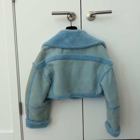 Jacquemus Light Blue Sherling Jacket - Picture 9 of 9